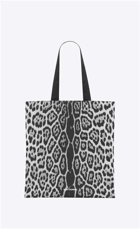 ysl porta carte leopardato|LEOPARD TOTEBAG .